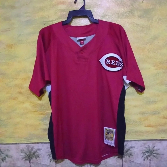 Mitchell & Ness Ken Griffey Jr Cincinnati Reds Cooperstown Collection Large - Picture 4 of 5